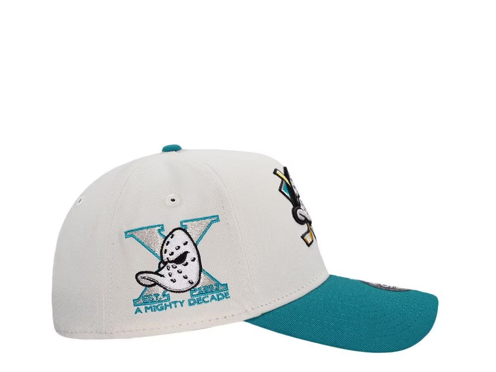 Anaheim Ducks Crema y Viscera Aqua 9FORTY A-Frame Snapback