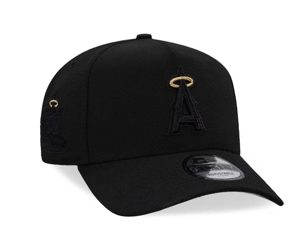 Anaheim Angels Negra 9FORTY A-Frame Snapback