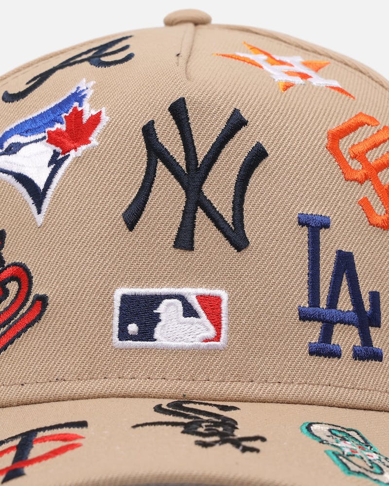 MLB All Over Leagues Camel 9FORTY A-Frame Snapback