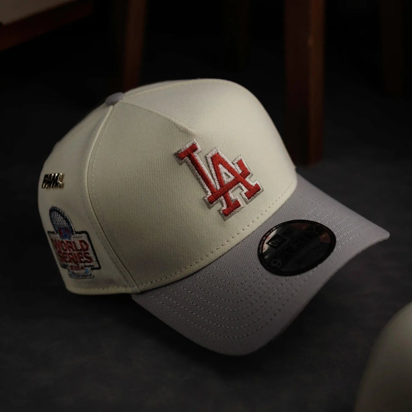 FAM Exclusive — Los Angeles Dodgers Two Tone Chrome White 9FORTY A-Frame Snapback