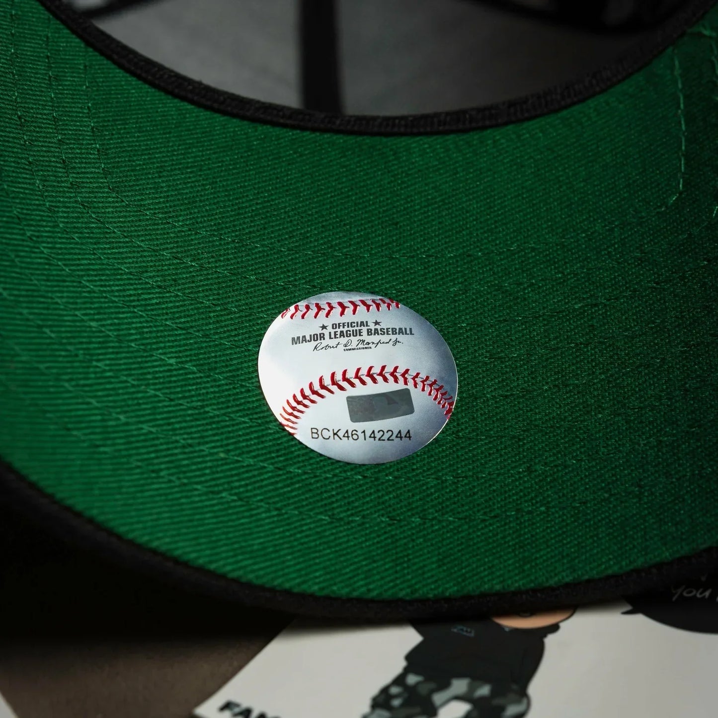 FAM Exclusive — Los Angeles Dodgers MLB Cow Printed Logo Black 9FORTY A-Frame Snapback