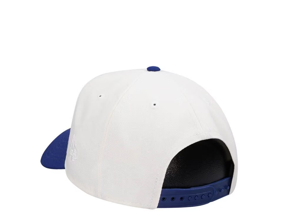 Los Angeles Dodgers Crema y Viscera Azul 9FORTY A-Frame Snapback