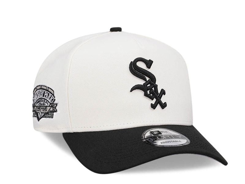 Chicago White Sox Crema y Viscera Negra 9FORTY A-Frame Snapback