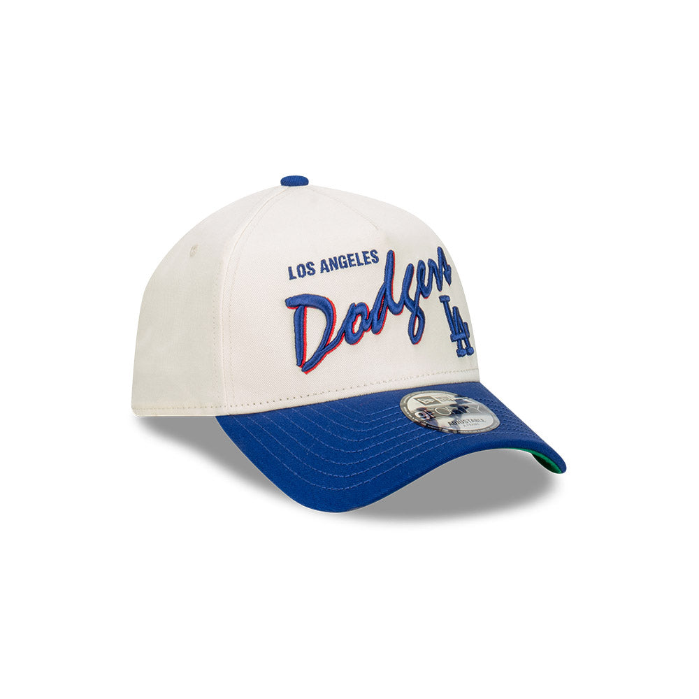 Los Angeles Dodgers Chrome Script 9FORTY A-Frame Snapback
