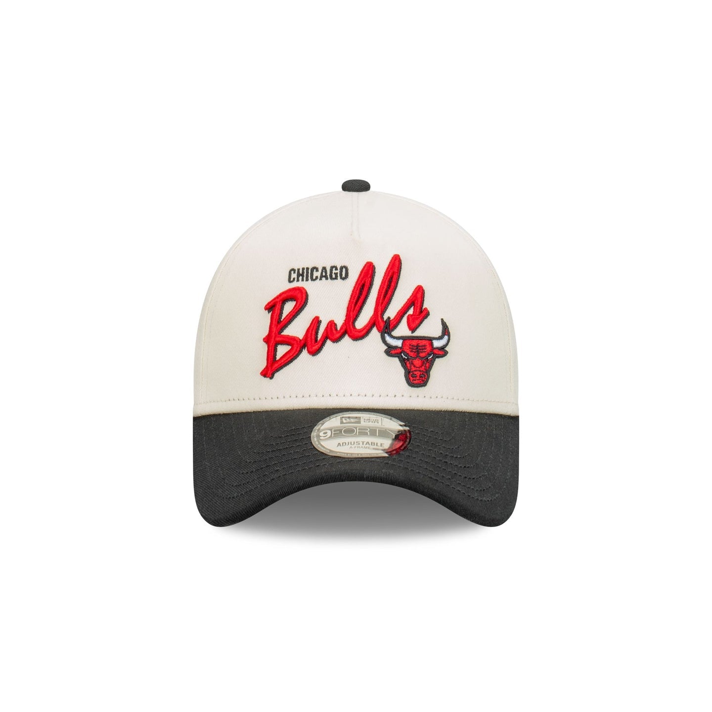 Chicago Bulls Chrome Script 9FORTY A-Frame Snapback