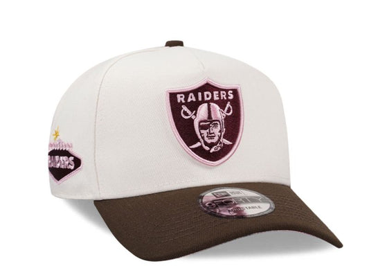 Las Vegas Raiders Crema y Viscera Cafe 9FORTY A-Frame Snapback