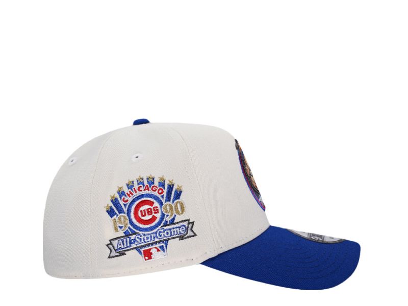 Chicago Cubs Crema y Viscera Azul 9FORTY A-Frame Snapback