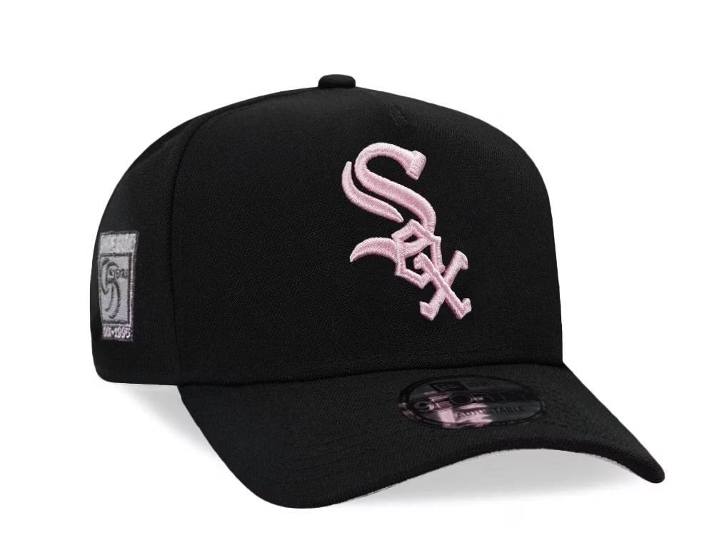 Chicago White Sox Negra 9FORTY A-Frame Snapback