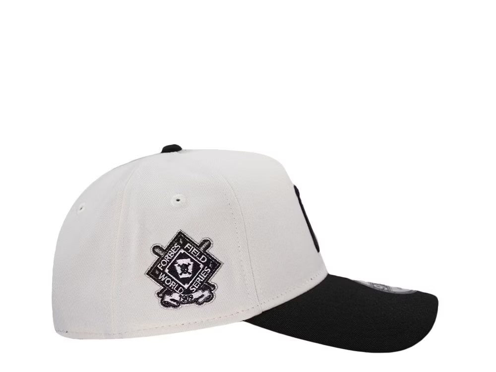 Pittsburgh Pirates Crema y Viscera Negra 9FORTY A-Frame Snapback