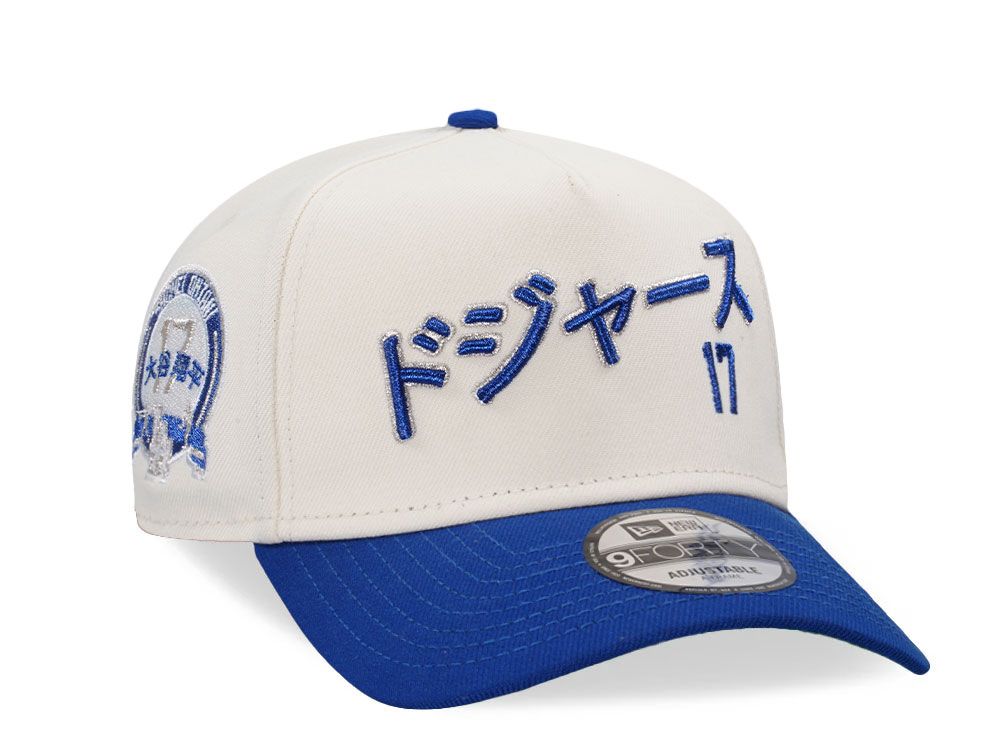 Los Angeles Dodgers Crema y Viscera Azul Ohtani 9FORTY A-Frame Snapback