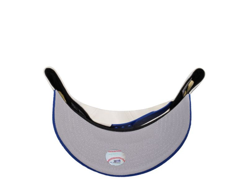 Los Angeles Dodgers Script Crema y Viscera Azul 9FORTY A-Frame Snapback