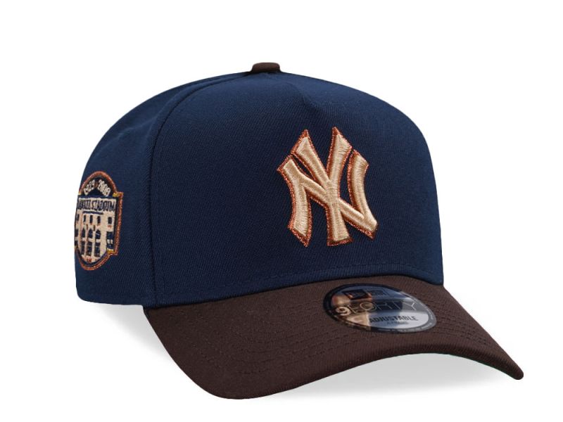New York Yankees Azul Navy y Viscera Cafe 9FORTY A-Frame Snapback