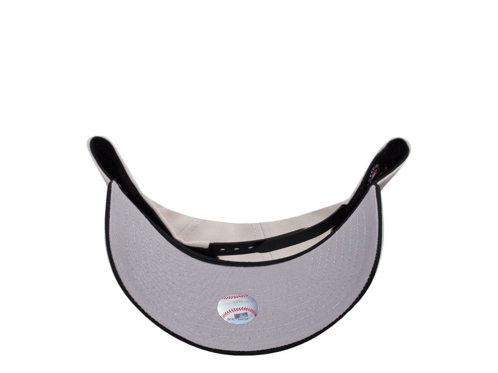 Los Angeles Dodgers Crema y Viscera Negra con Rosa 9FORTY A-Frame Snapback