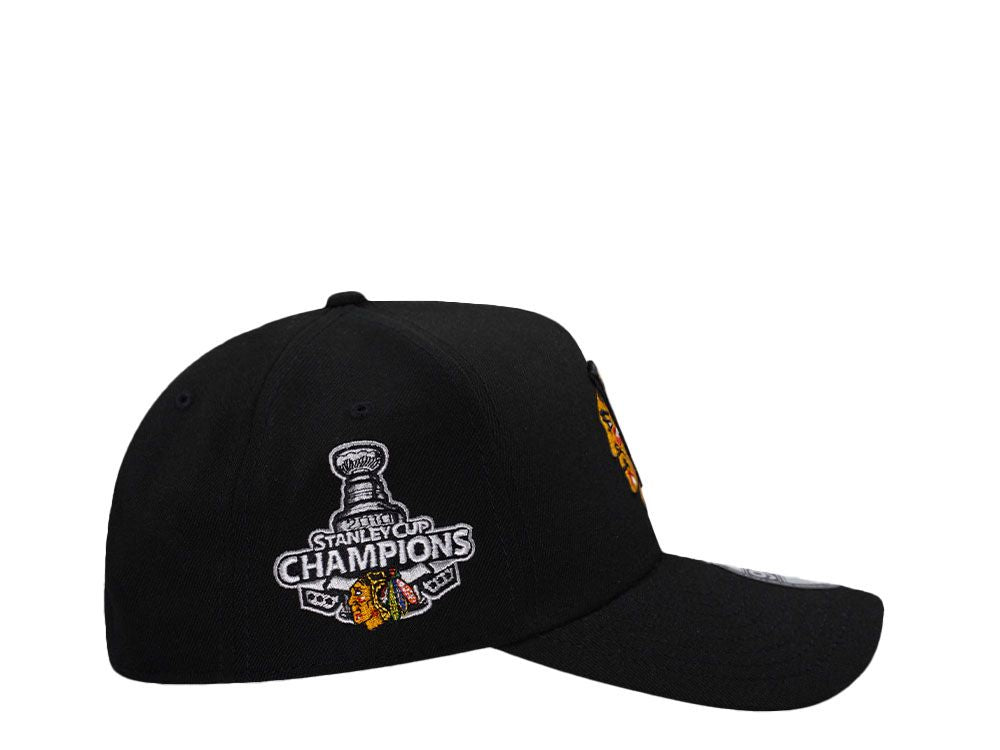 Chicago Blackhawks Negra 9FORTY A-Frame Snapback