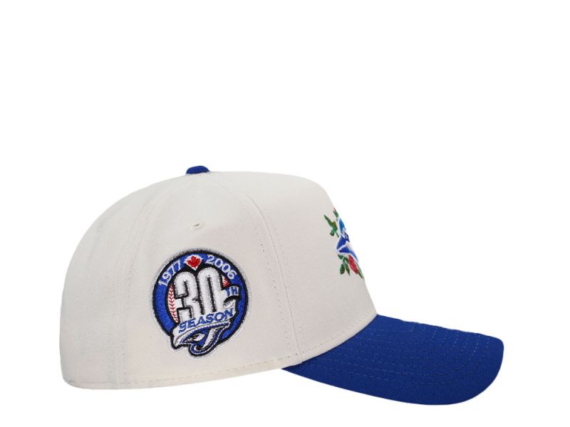 Toronto Blue Jays Floral Chrome Two Tone Edition 9FORTY A-Frame Snapback