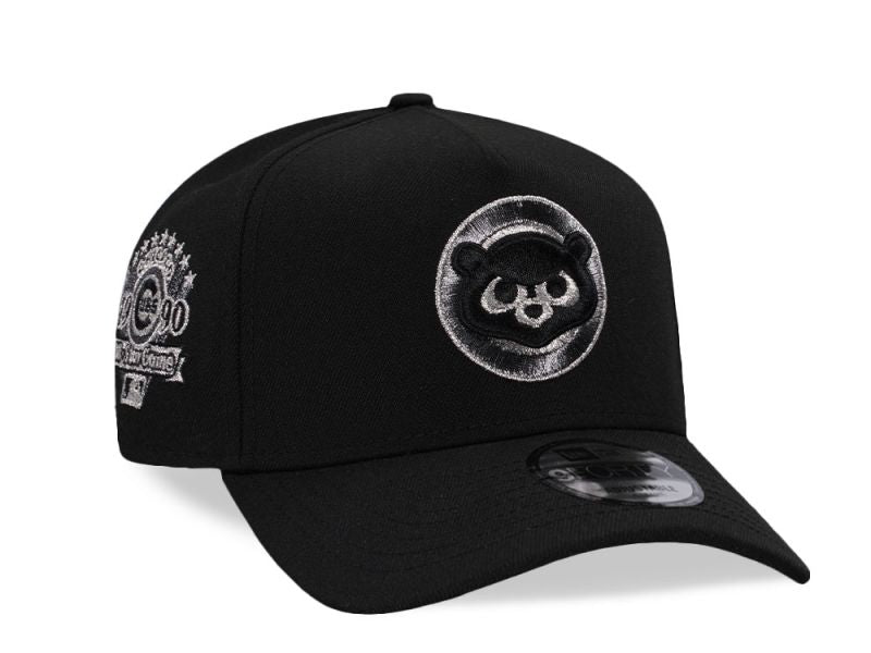 Chicago Cubs Liquid Titanium Silver Edition 9FORTY A-Frame Snapback