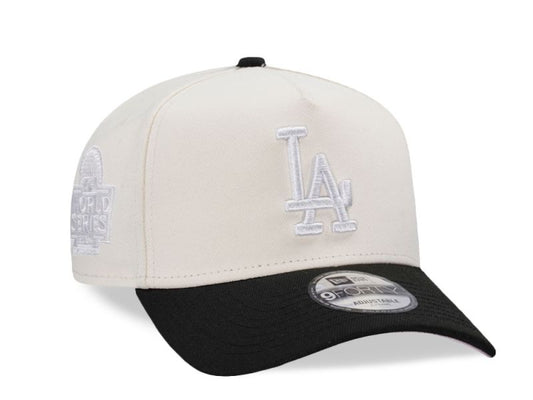Los Angeles Dodgers Crema y Viscera Negra 9FORTY A-Frame Snapback