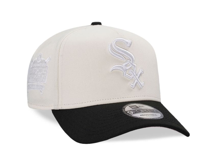 Chicago White Sox Crema y Viscera Negra 9FORTY A-Frame Snapback