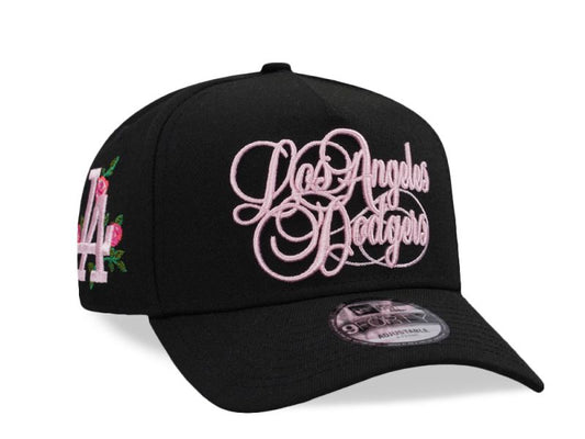 Los Angeles Dodgers Script Black Pink Edition 9FORTY A-Frame Snapback