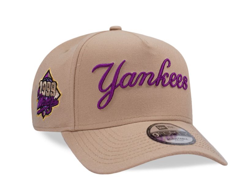 New York Yankees Camel Grape Prime Edition 9FORTY A-Frame Snapback