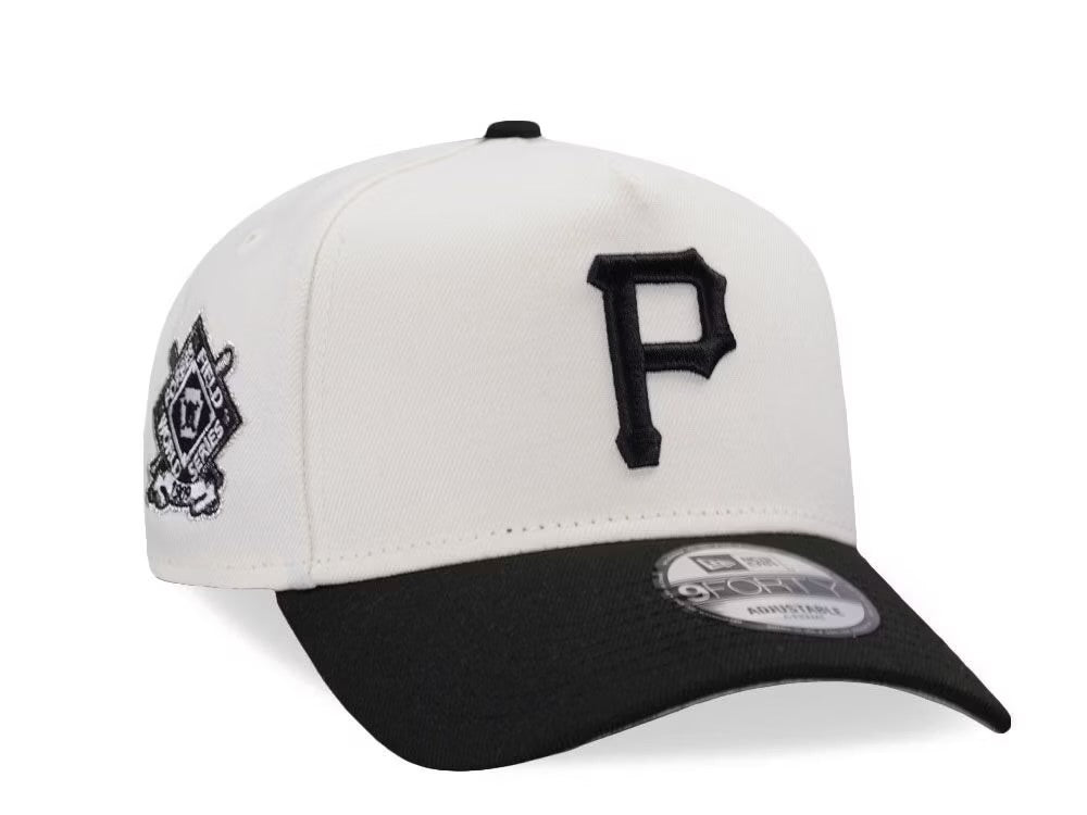 Pittsburgh Pirates Crema y Viscera Negra 9FORTY A-Frame Snapback