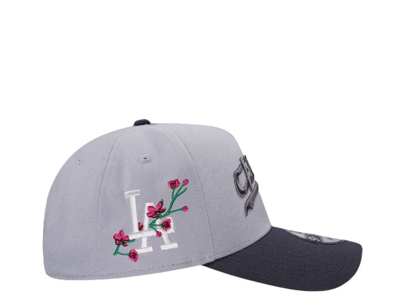 Los Angeles Dodgers Cherry Blossom Grey Two Tone Edition 9FORTY A-Frame Snapback