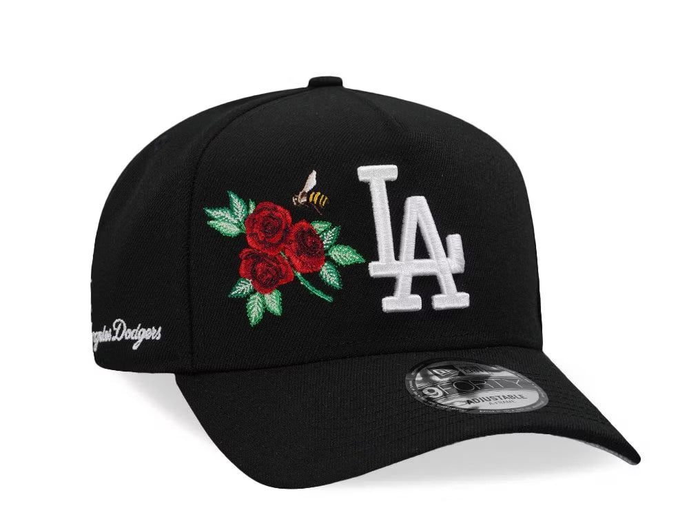 Los Angeles Dodgers Negra 9FORTY A-Frame Snapback