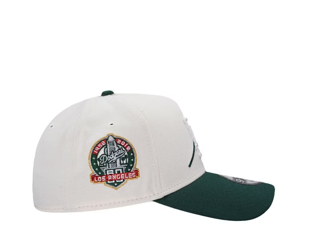 Los Angeles Dodgers Crema y Viscera Verde 9FORTY A-Frame Snapback