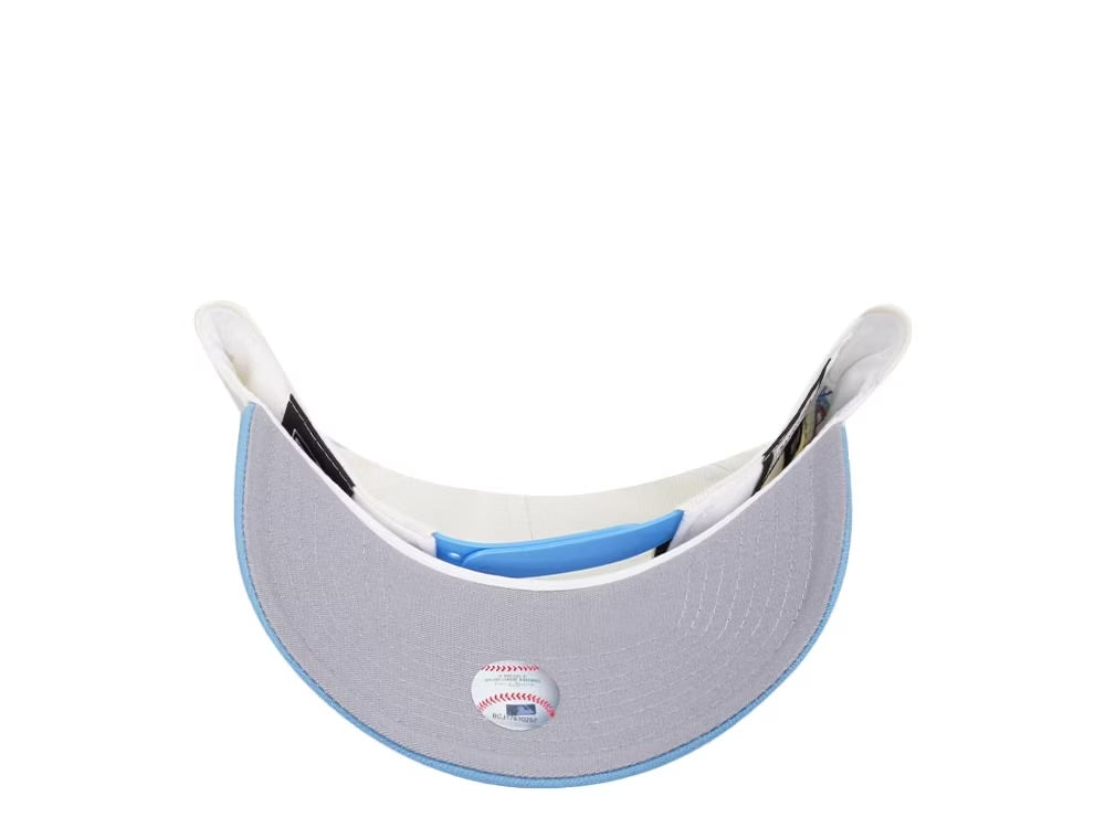 Chicago Cubs Crema y Viscera Celeste 9FORTY A-Frame Snapback