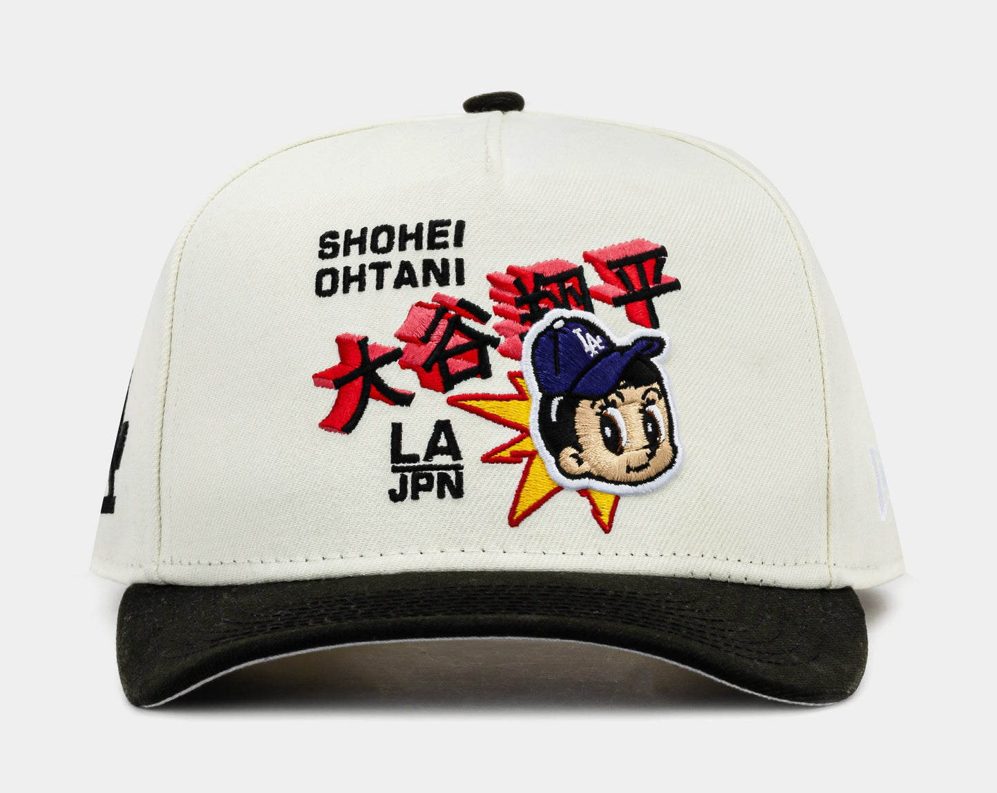 Los Angeles Dodgers Shohei Ohtani Crema y Viscera Negra 9FIFTY A-Frame Snapback