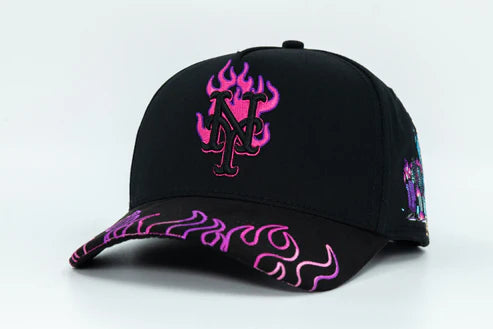 New York in Flames Purple