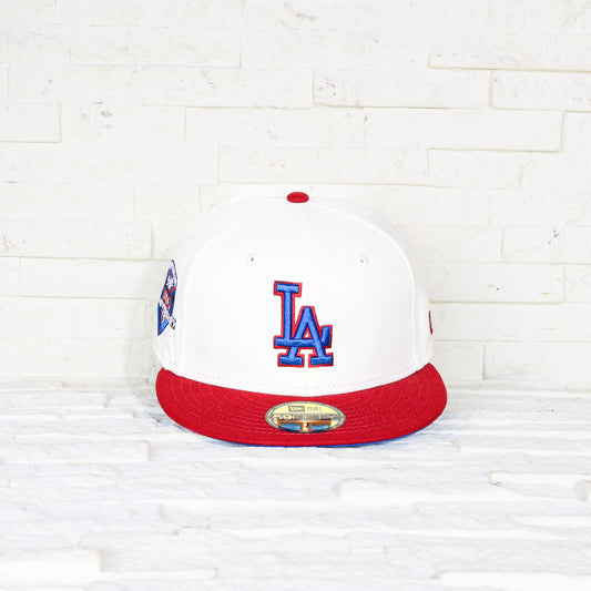 Los Angeles Dodgers Crema y Viscera Roja 59FIFTY Fitted