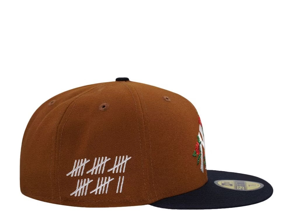 New York Yankees Cafe y Viscera Azul Navy 59FIFTY Fitted