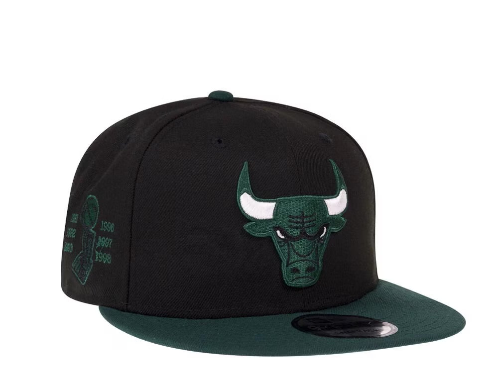 Chicago Bulls Negra y Viscera Verde 9FIFTY Snapback