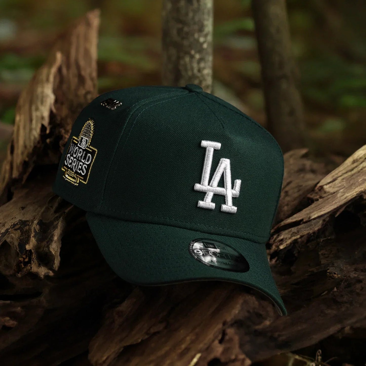 FAM Exclusive — Los Angeles Dodgers WS24 Green 9FORTY A-Frame Snapback