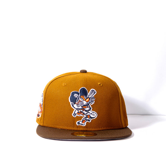EXCLUSIVA — Detroit Tigers Stadium Patch Bourbon and Suede Edition 59FIFTY Fitted