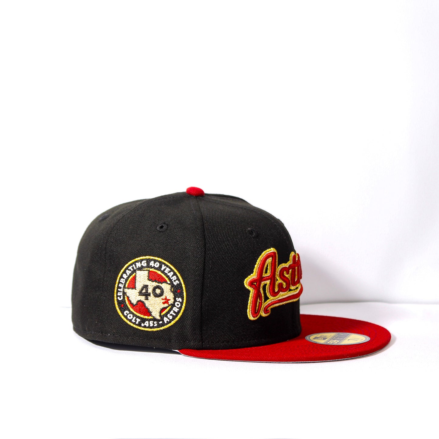 EXCLUSIVA — Houston Astros Black Brick Gold Two Tone Edition 59FIFTY Fitted