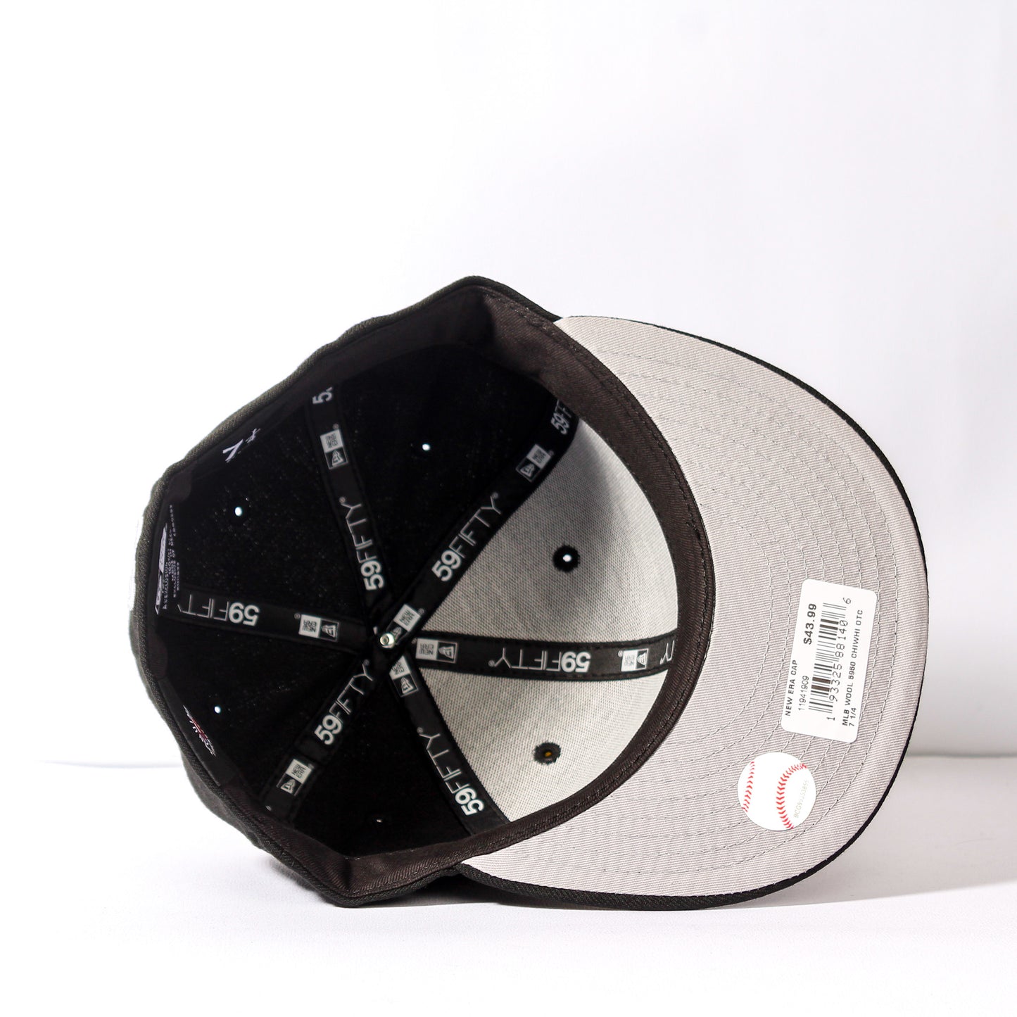 Chicago White Sox Negro y Blanco 59FIFTY Fitted