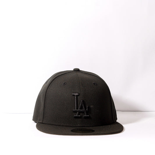 Los Angeles Dodgers Black and Black 59FIFTY Fitted