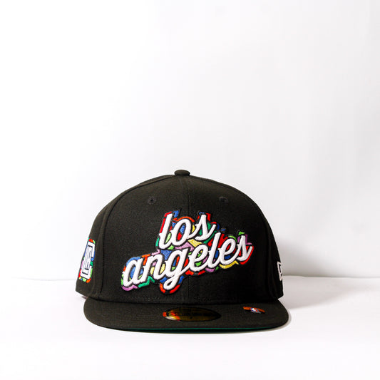 EXCLUSIVA — Los Angeles Clippers Negra 59FIFTY Fitted
