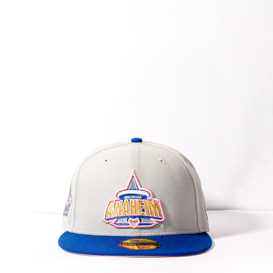 EXCLUSIVA — Los Angeles Angels Gris y Azul 59FIFTY Fitted