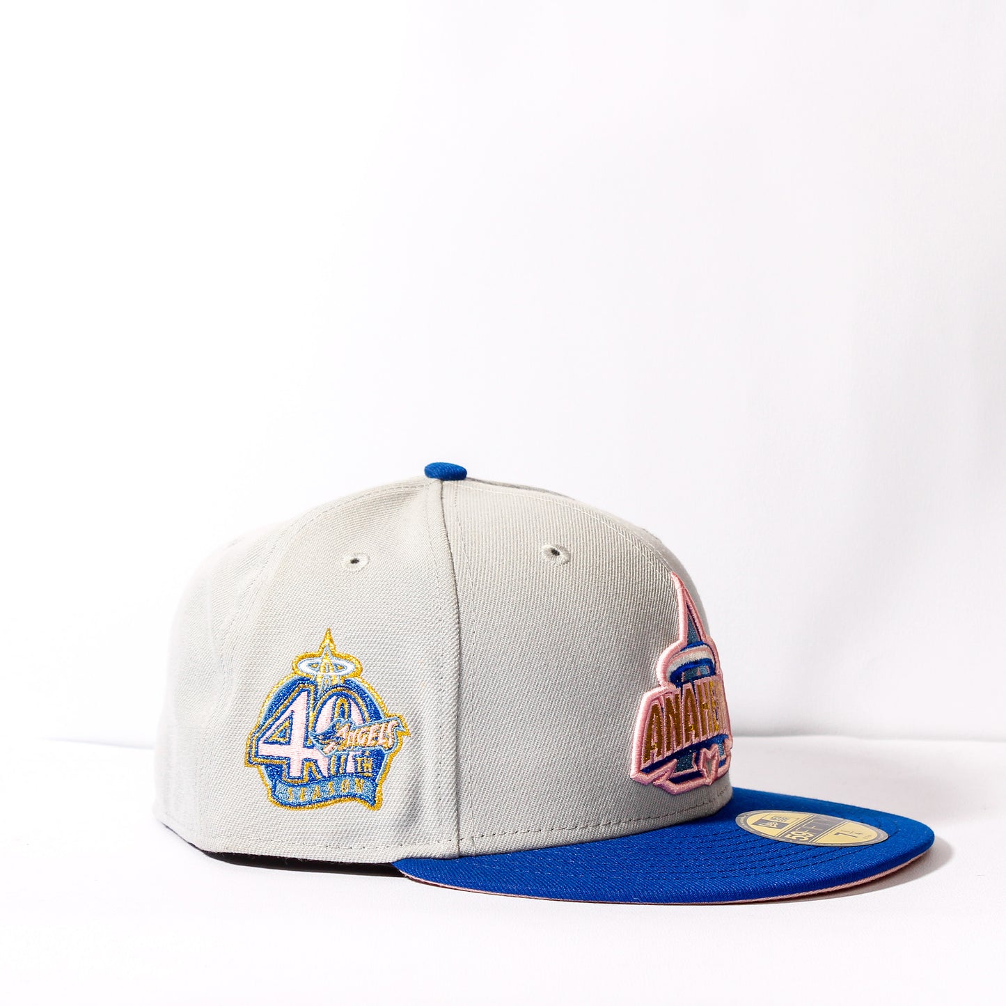 EXCLUSIVA — Los Angeles Angels Gris y Azul 59FIFTY Fitted