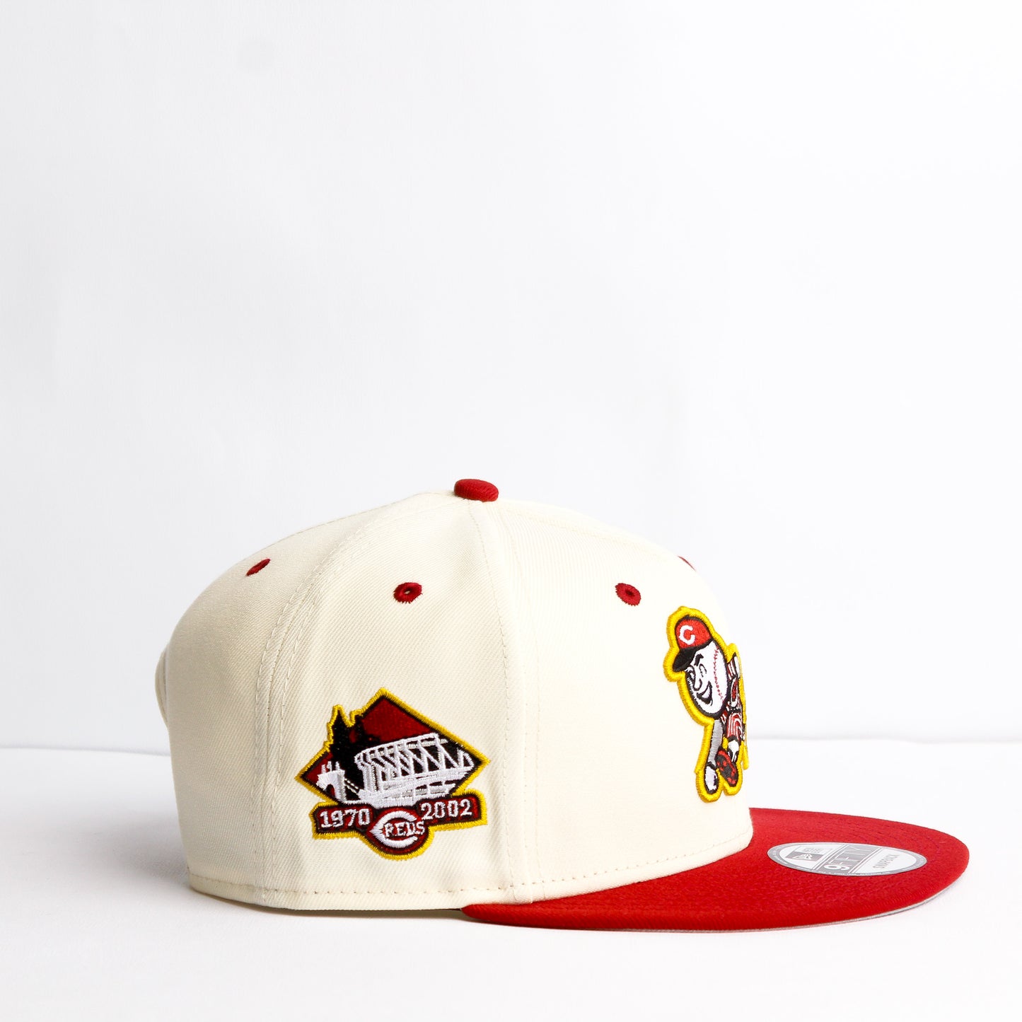 EXCLUSIVA — Cincinnati Reds Crema y Viscera Roja 9FIFTY Snapback