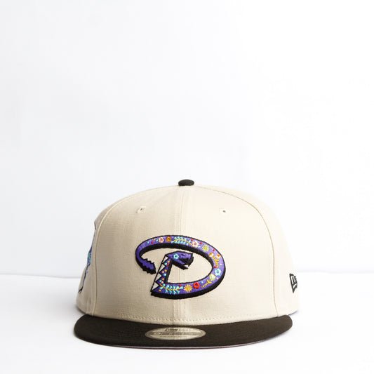 EXCLUSIVA — Arizona Diamondbacks Crema y Viscera Negra 9FIFTY Snapback
