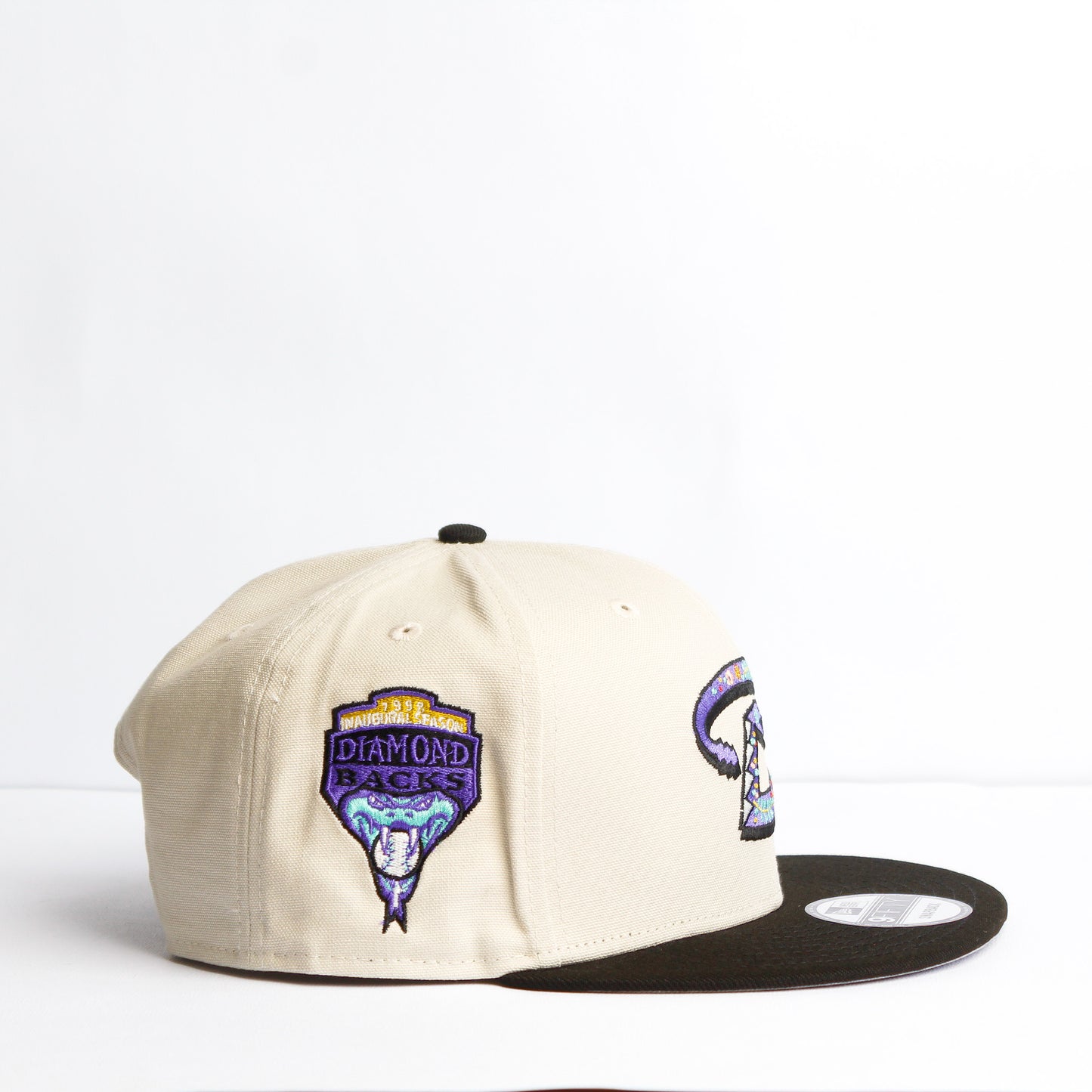 EXCLUSIVA — Arizona Diamondbacks Crema y Viscera Negra 9FIFTY Snapback