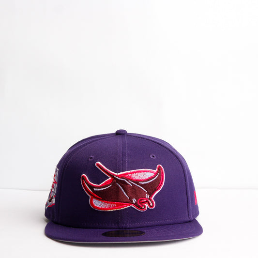 EXCLUSIVA — Tampa Bay Rays Morada 59FIFTY Fitted