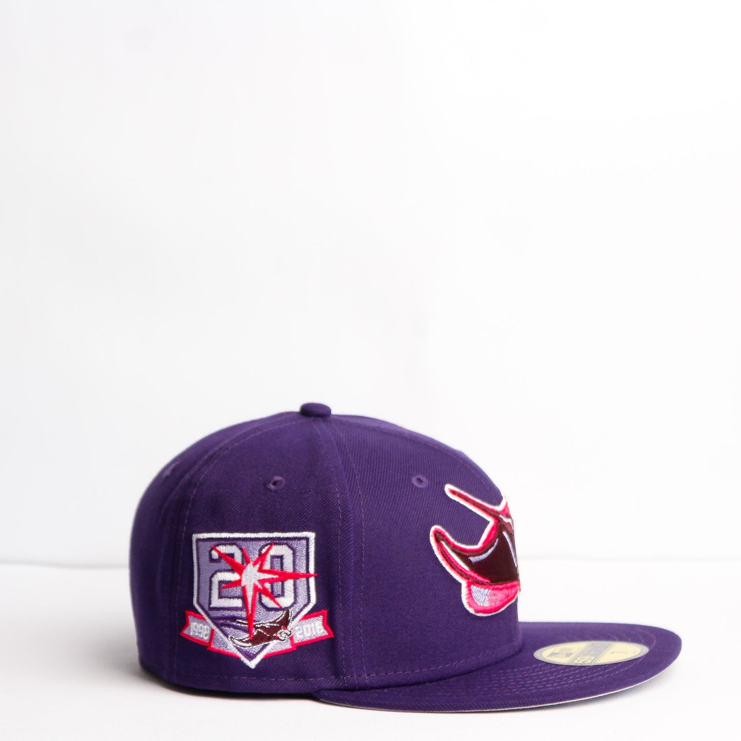 EXCLUSIVA — Tampa Bay Rays Morada 59FIFTY Fitted