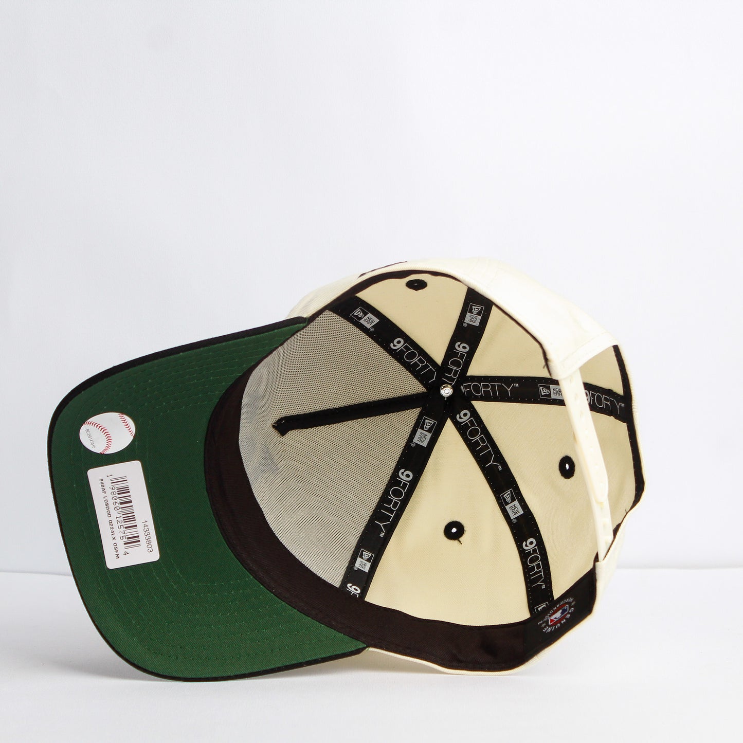 EXCLUSIVA — Los Angeles Dodgers Crema y Viscera Negra Paisley 9FORTY Snapback