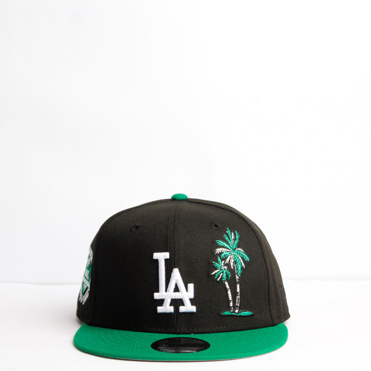 EXCLUSIVA — Los Angeles Dodgers Negra y Viscera Verde 9FIFTY Snapback