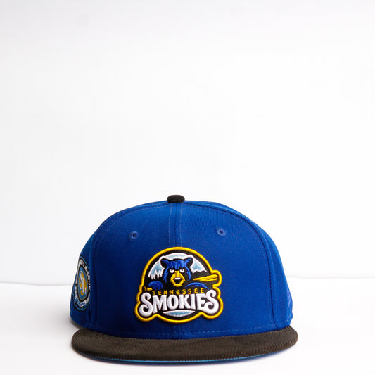 EXCLUSIVA — Tennessee Smokies Azul y Viscera de Corduroy Negra 59FIFTY Fitted